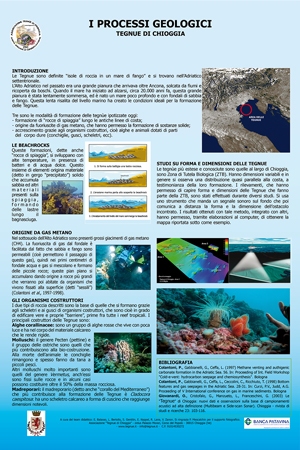 Poster de "I processi geologici" sulle Tegnùe di Chioggia